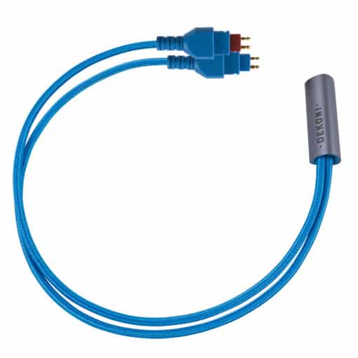 Ensemble Postsplit HD600 Connectors with Blue Nylon Woven Jacket