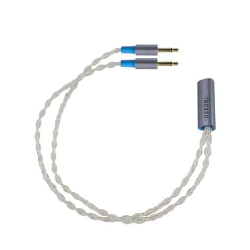 Ensemble Postsplit 3.5 mm Connectors Silver Braided Cable