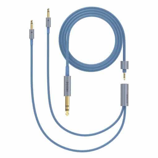 Ensemble Kopfhörerkabel 6,35 mm Nylon Wrapped mit 3,5 mm Kopfhörer-Anschlüsse