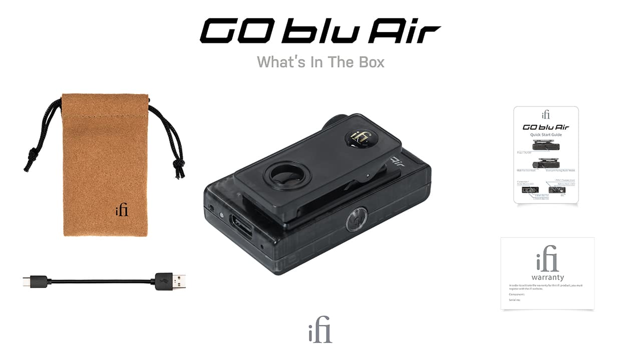 Go blu Air Lieferumfang