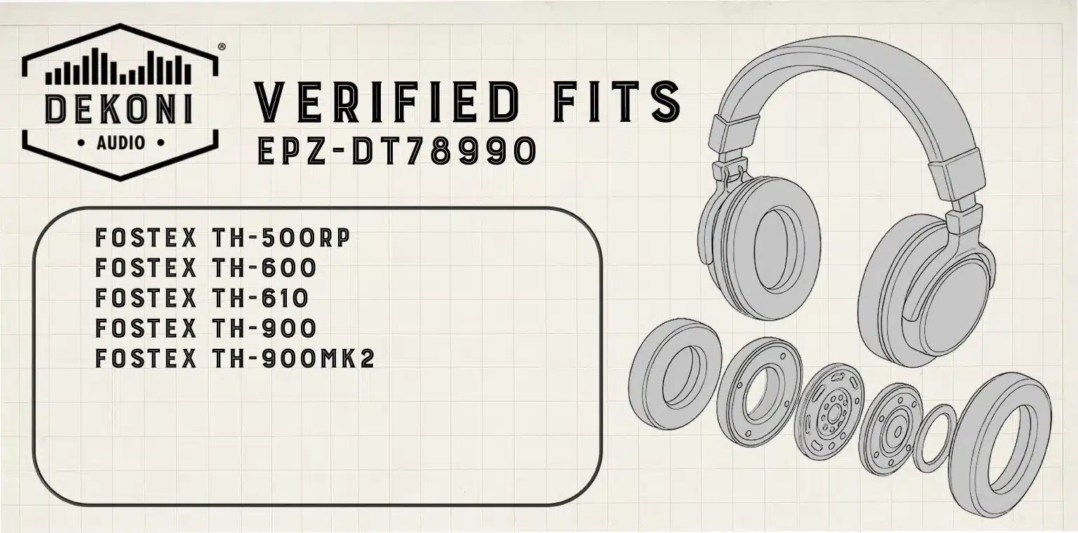 Ersatz-Ohrpolster 100 mm für Beyerdynamic, AKG, Fostex - Elite Suede 9 EPZ-DT78990-SD