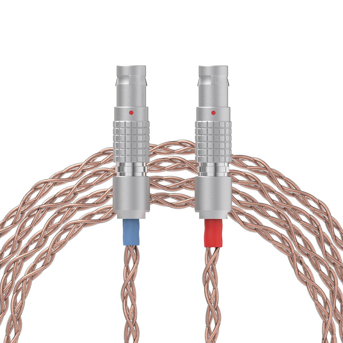 Ensemble Kopfhörerkabel 4-Pin Neutrik XLR PCUHD-Kupfer mit 2-Pin Lemo Kopfhörer-Anschlüsse 3 CBZ-Y-PCUHD-LEMO