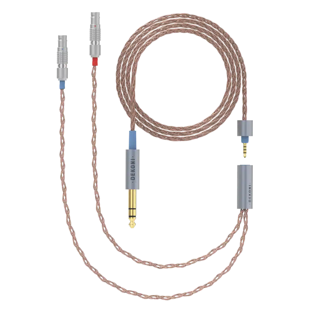 Ensemble Kopfhörerkabel 6,35 mm PCUHD-Kupfer mit 2-Pin Lemo Kopfhörer-Anschlüsse 1 CBZ-UB-PCU-52-LEMO