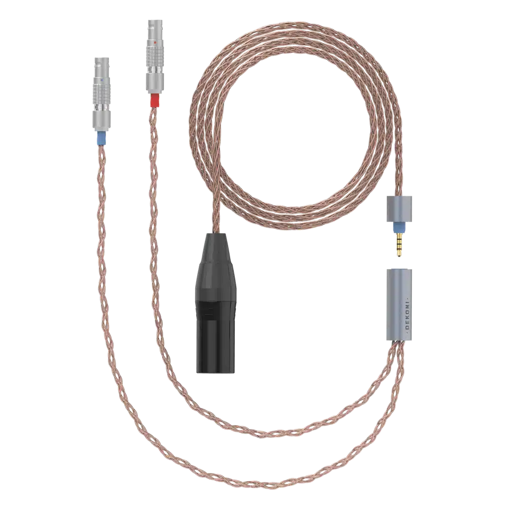 Ensemble Kopfhörerkabel 4-Pin Neutrik XLR PCUHD-Kupfer mit 2-Pin Lemo Kopfhörer-Anschlüsse 1 CBZ-XLRF-PCU-52-LEMO