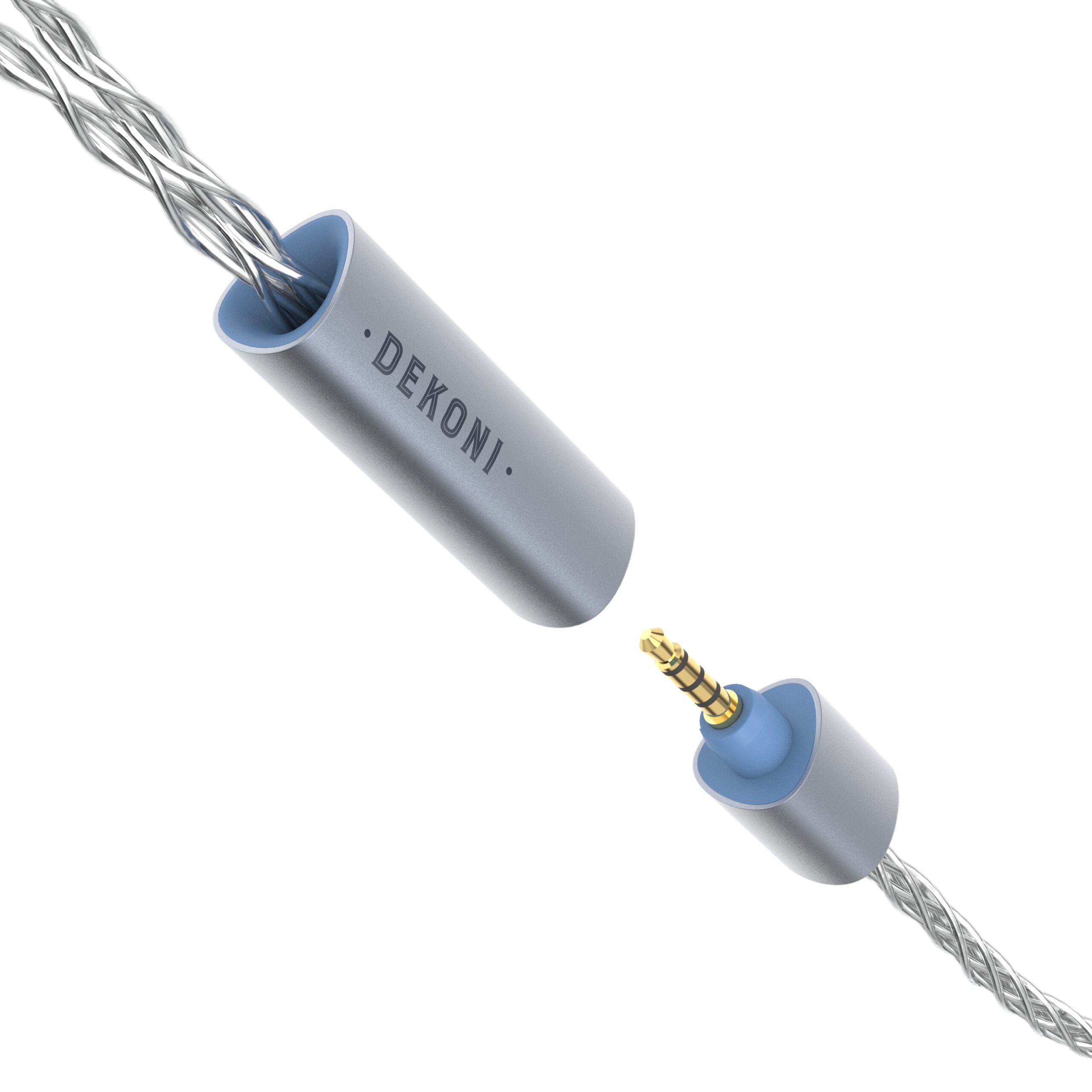 Ensemble Presplit USB-C CS43131 DAC/AMP Silver Braided Cable 2 CBZ-HP-52-TW-USB-C